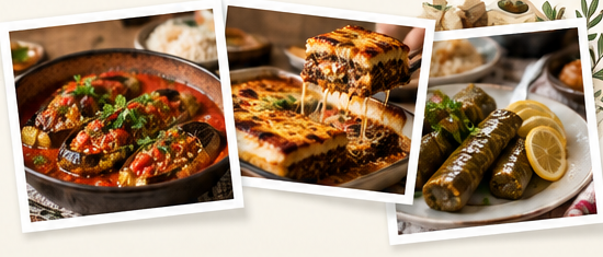 Traditional Mediterranean homemade meals